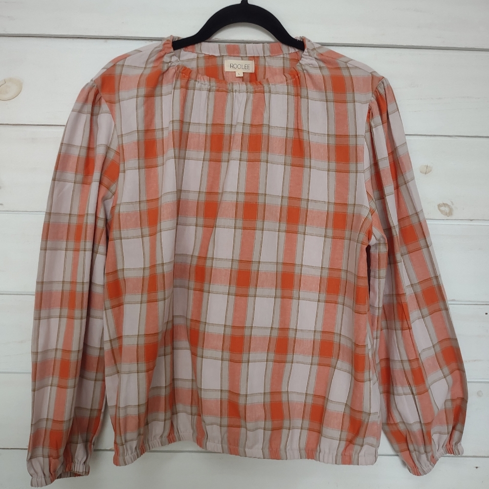 Roolee Plaid Modest Prairie Long Sleeve Blouse